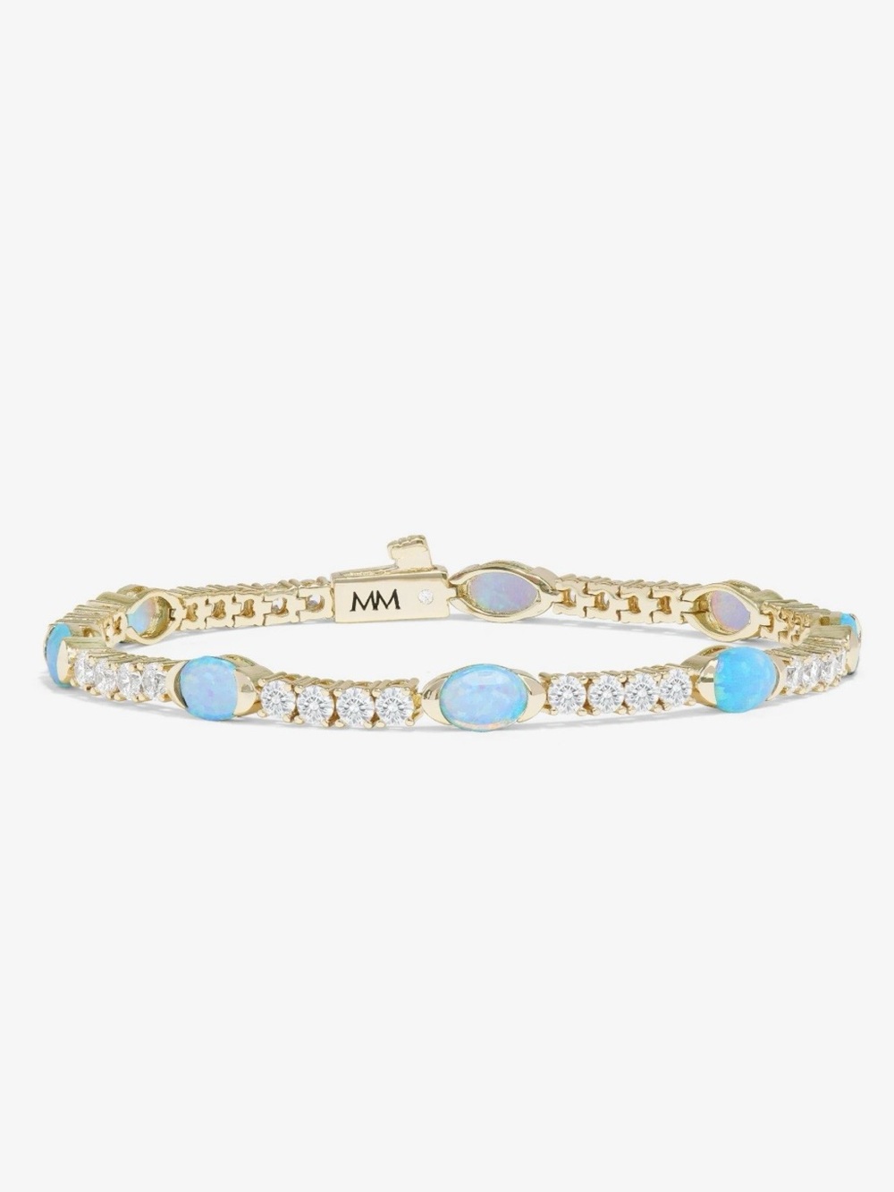 NWT Melinda Maria Gold “The Maven Tennis Bracelet 3mm”